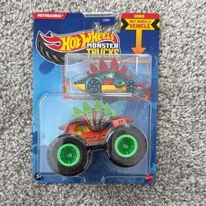 Hot Wheels Monster Trucks Notosaurus - Orange and Green